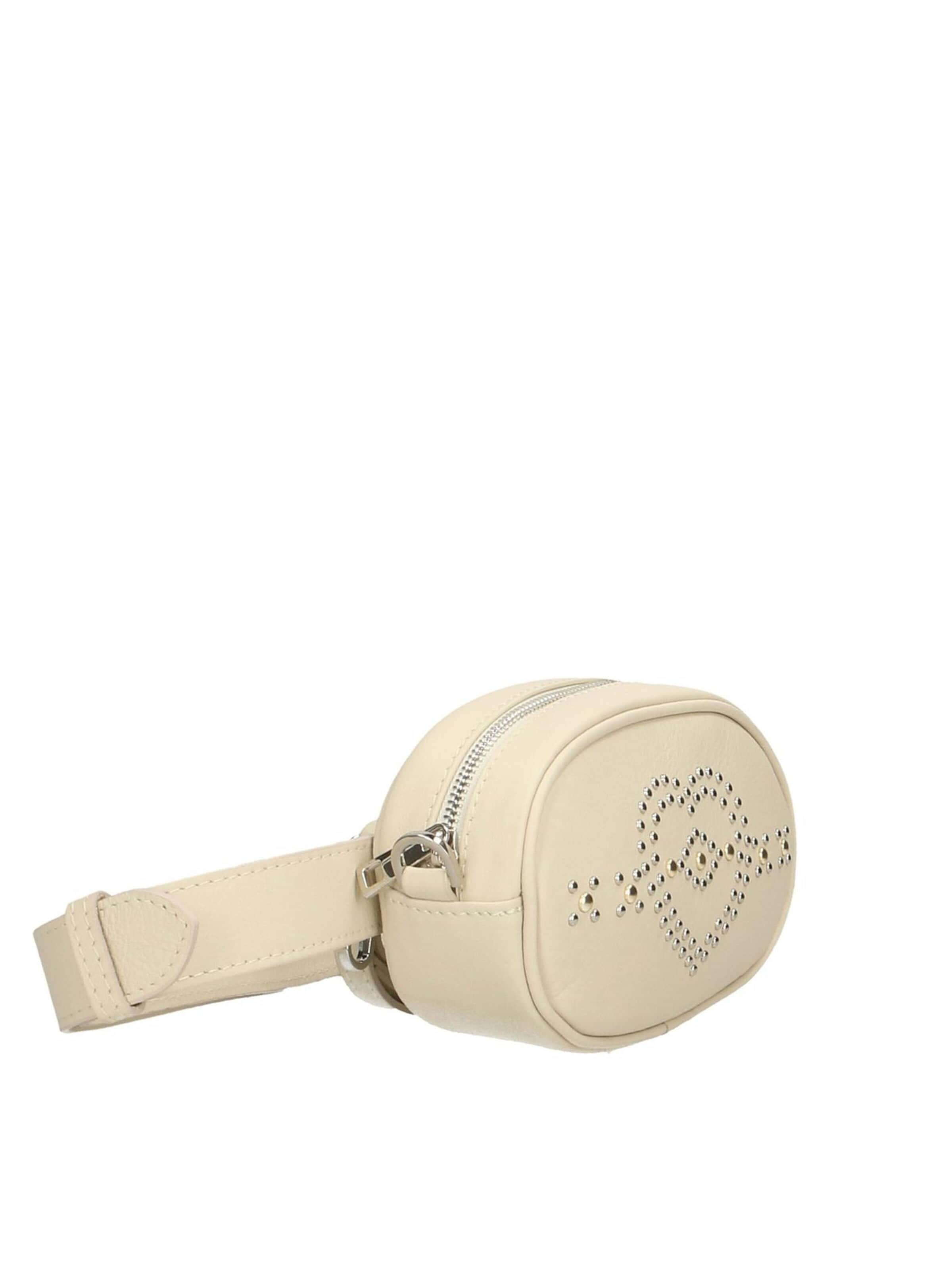 Marsupio 'Marsupio donna pelle sauvage con borchie cuore Made in Italy' di Gave Lux in beige