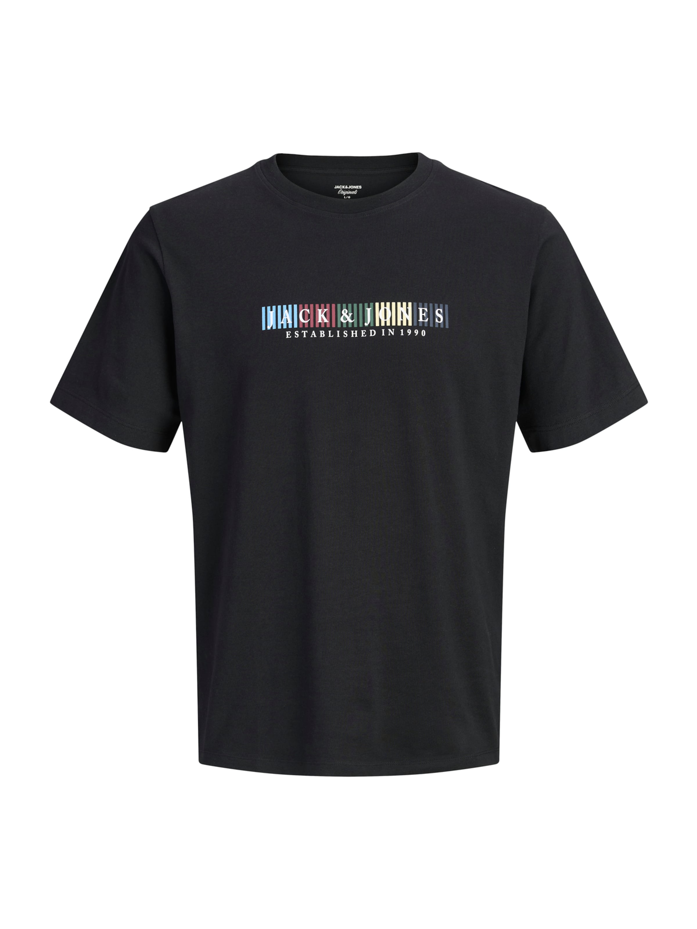 Jack & Jones Plus Shirt 'JORNantucket' in Zwart: voorkant