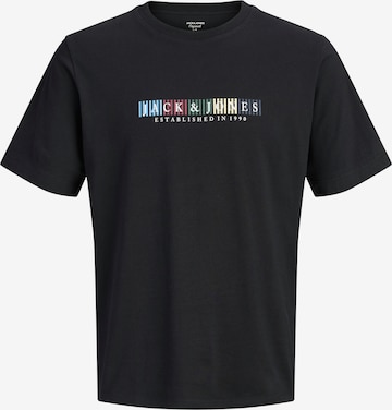 Jack & Jones Plus Shirt 'JORNantucket' in Zwart: voorkant