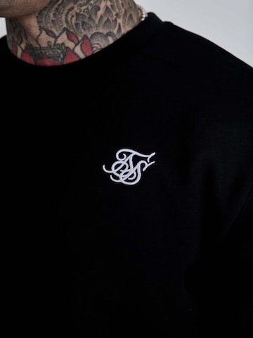 SikSilk Sweatshirt 'Essentials Sweater' in Black: front