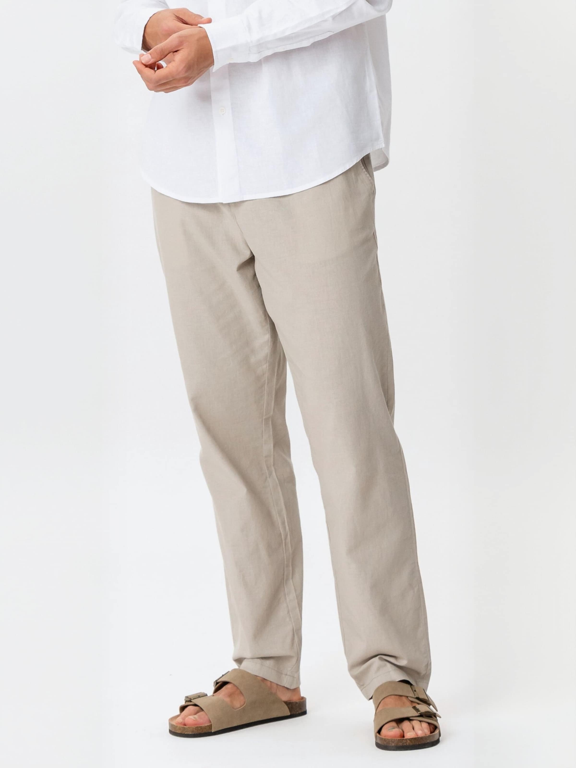 Pantaloni ' Cotton ' di TEESHOPPEN in beige