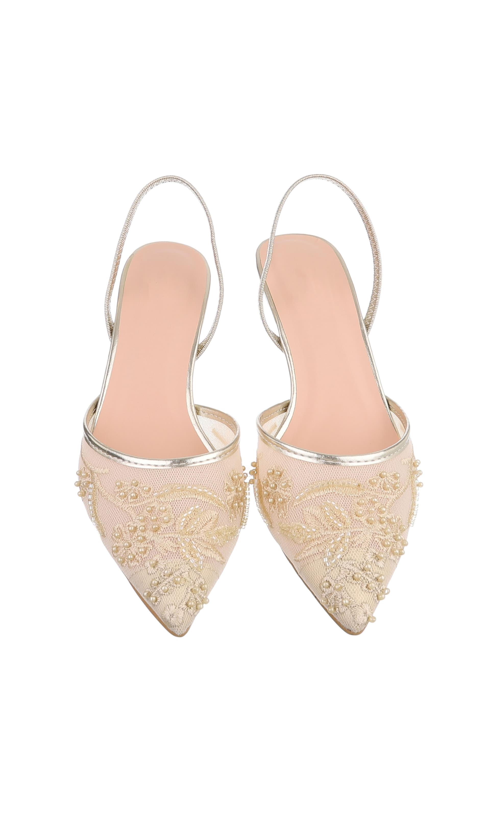 Ital-Design Slingback Pumps in Gold