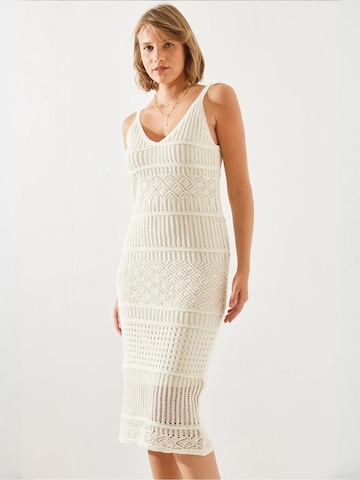 Bianco Lucci Strickkleid in Beige