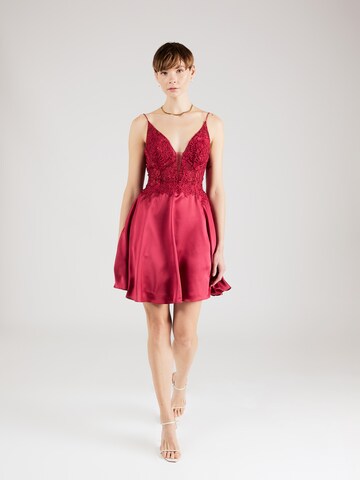 Robe de cocktail Laona en rouge