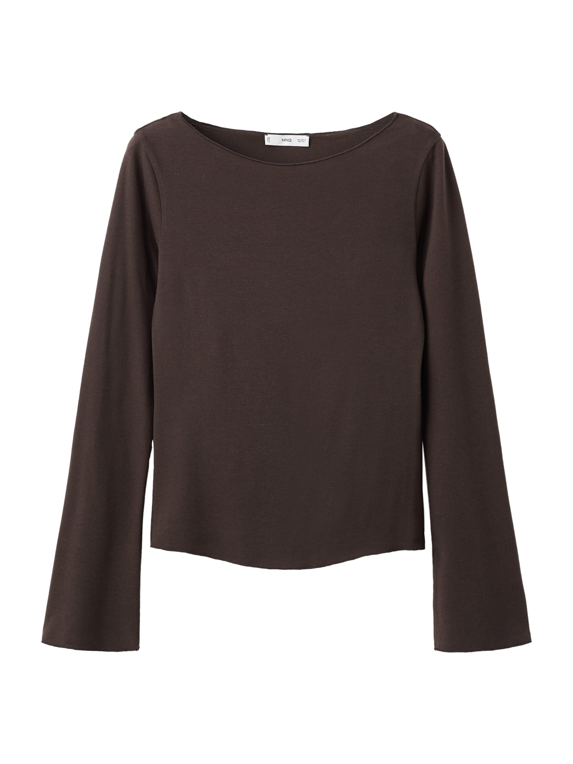 MANGO Тениска 'ANI' в кафяво: отпред