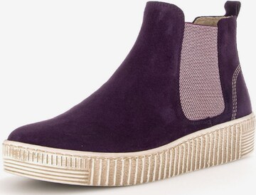 GABOR Chelsea Boots in Purple: front