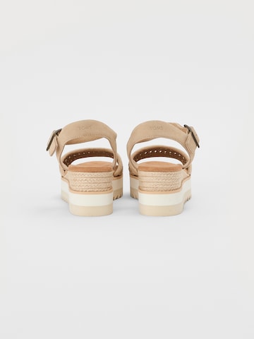 Sandalo 'DIANA' di TOMS in oro