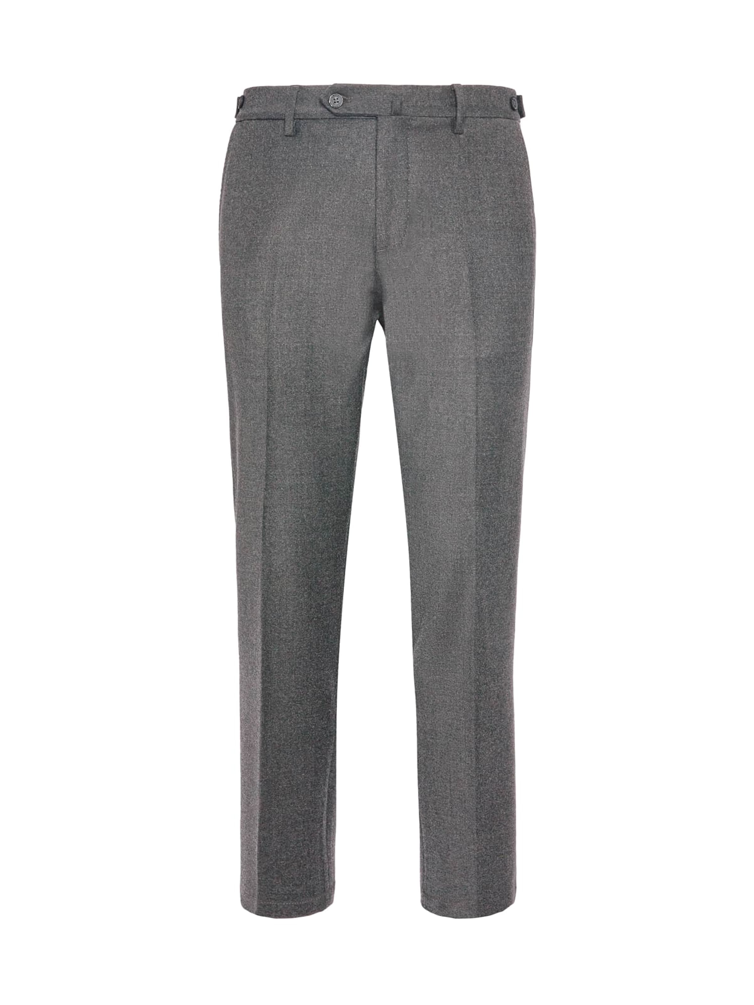 Boggi Milano - Slimfit Pantalón de pinzas en gris: frente