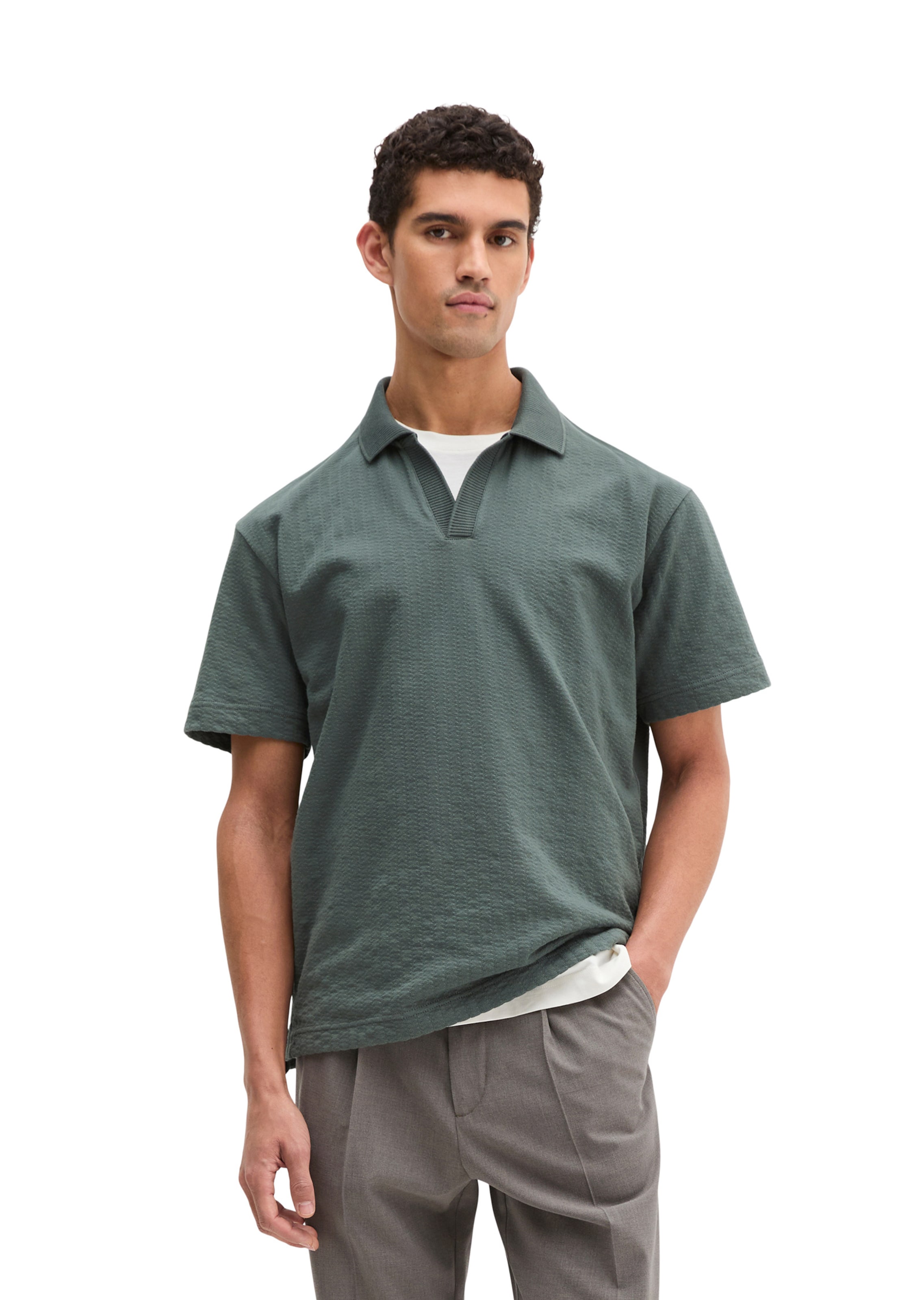 Marc O'Polo Shirt 'DfC' in Grey: front