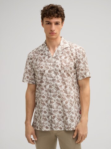 JOOP! Jeans Regular fit Button Up Shirt 'Hanes' in Beige: front