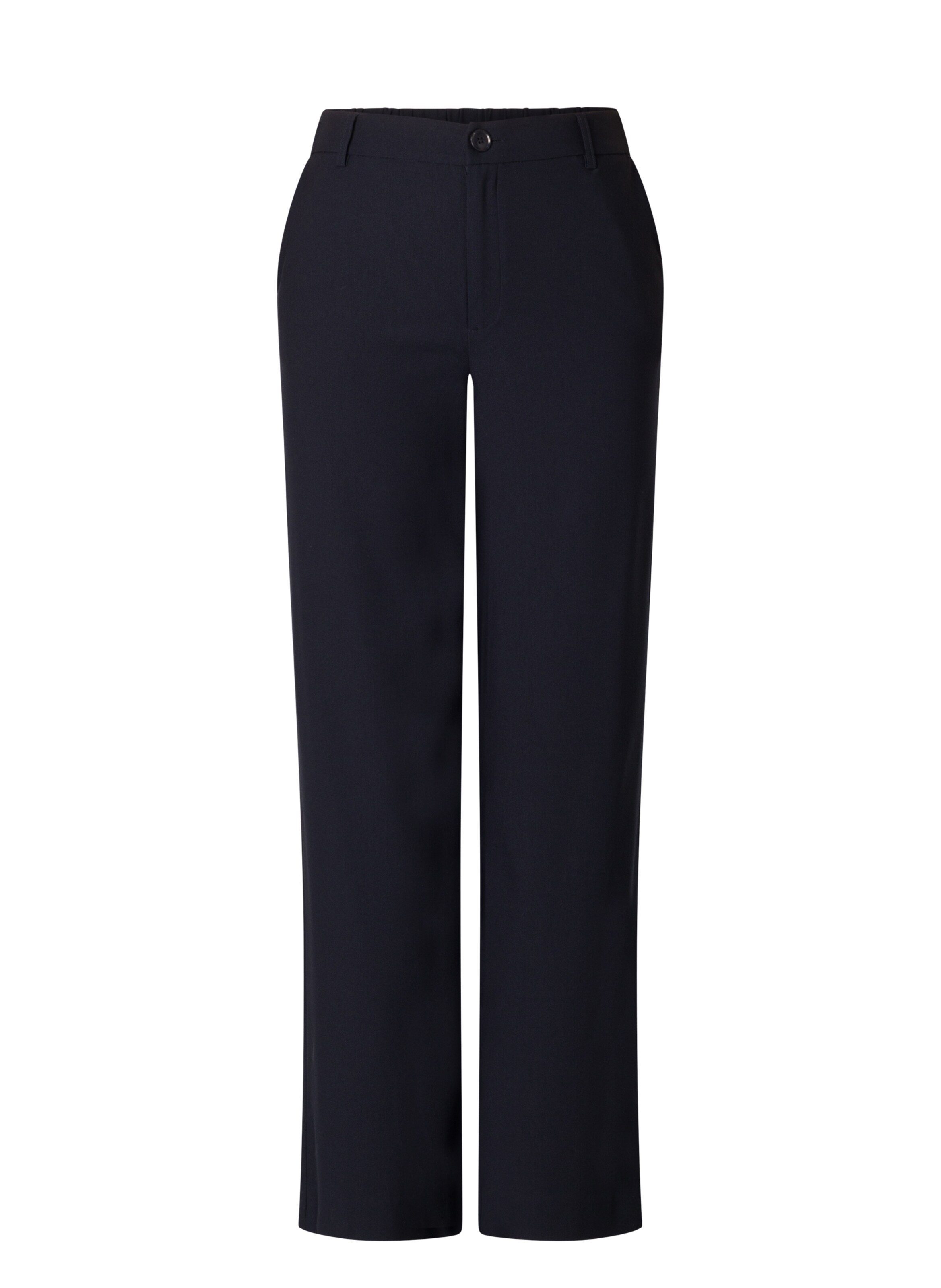 BASE LEVEL CURVY Wide leg Pants in Blue: front