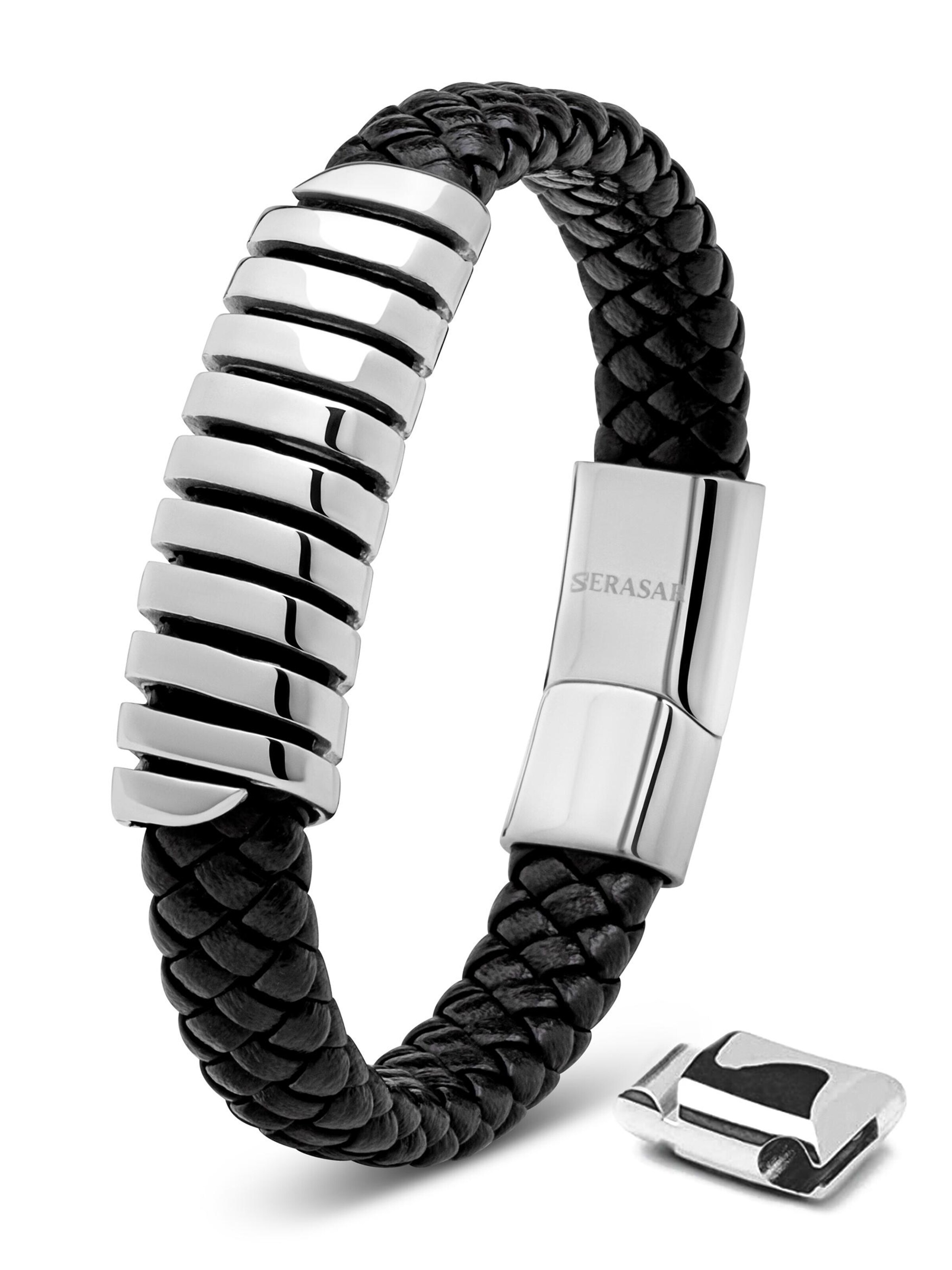 SERASAR Armband 'Helix' i silver: framsida