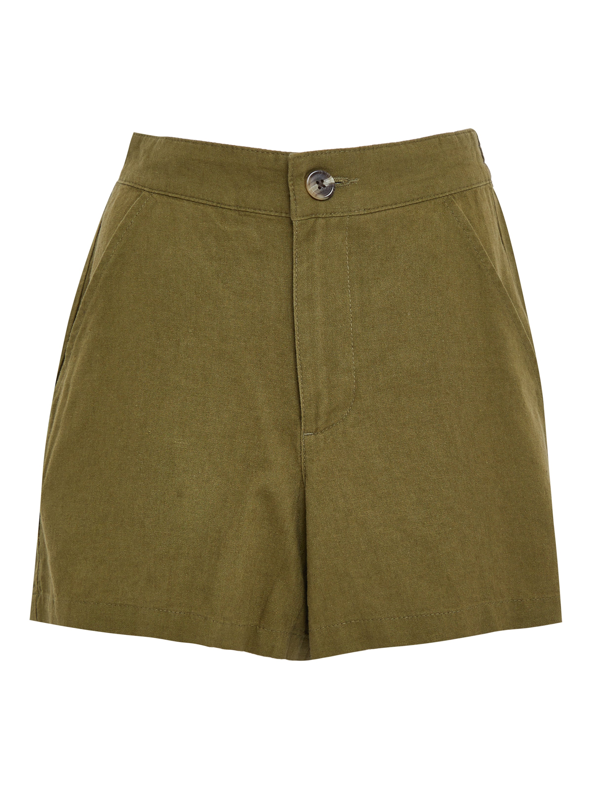 Threadbare Shorts 'Cactus' in Grün: Vorderseite