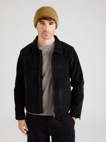 Filling Pieces Jacke in Schwarz: Vorderseite