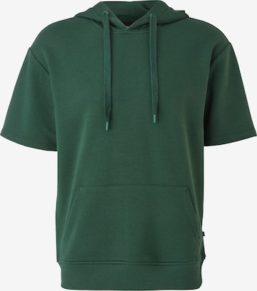 QS Sweatshirt in Groen: voorkant