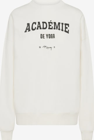 Sweat-shirt 'Academie' Hey Honey en blanc : devant