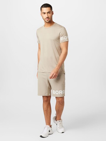 BJÖRN BORG Regular Sportbroek in Beige