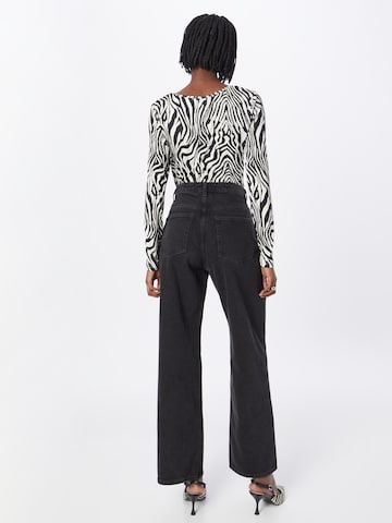 Monki Wide Leg Jeans i svart