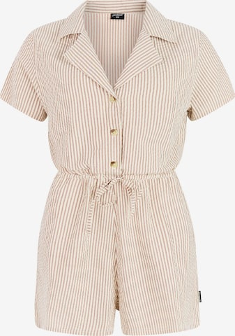 PROTEST Jumpsuit 'PRTAyko' in Bruin: voorkant