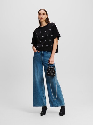 Tricou de la Karl Lagerfeld pe negru