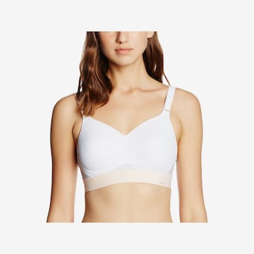 Triumph Triaction T-shirt Sports Bra in White: front