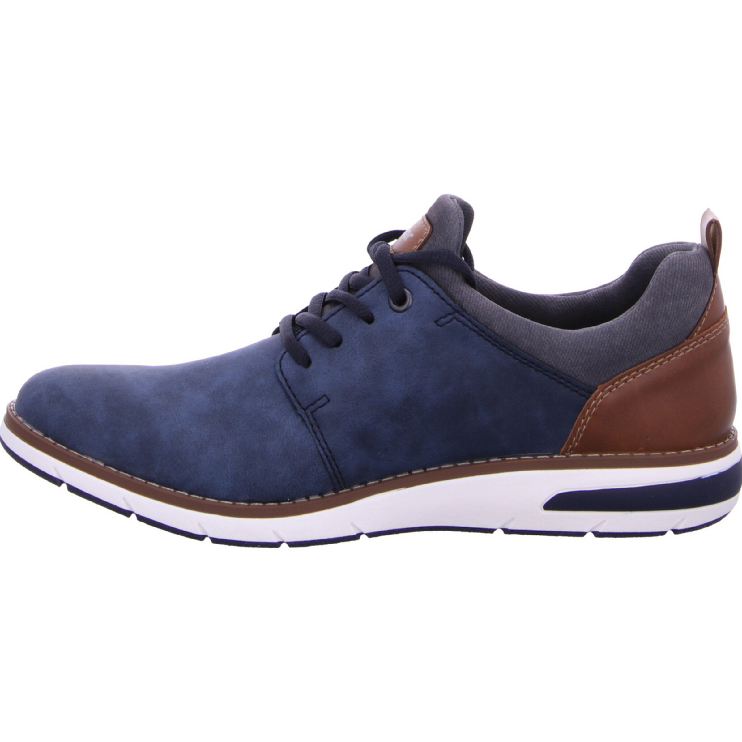 Rieker - Sapatilha com atacadores em azul