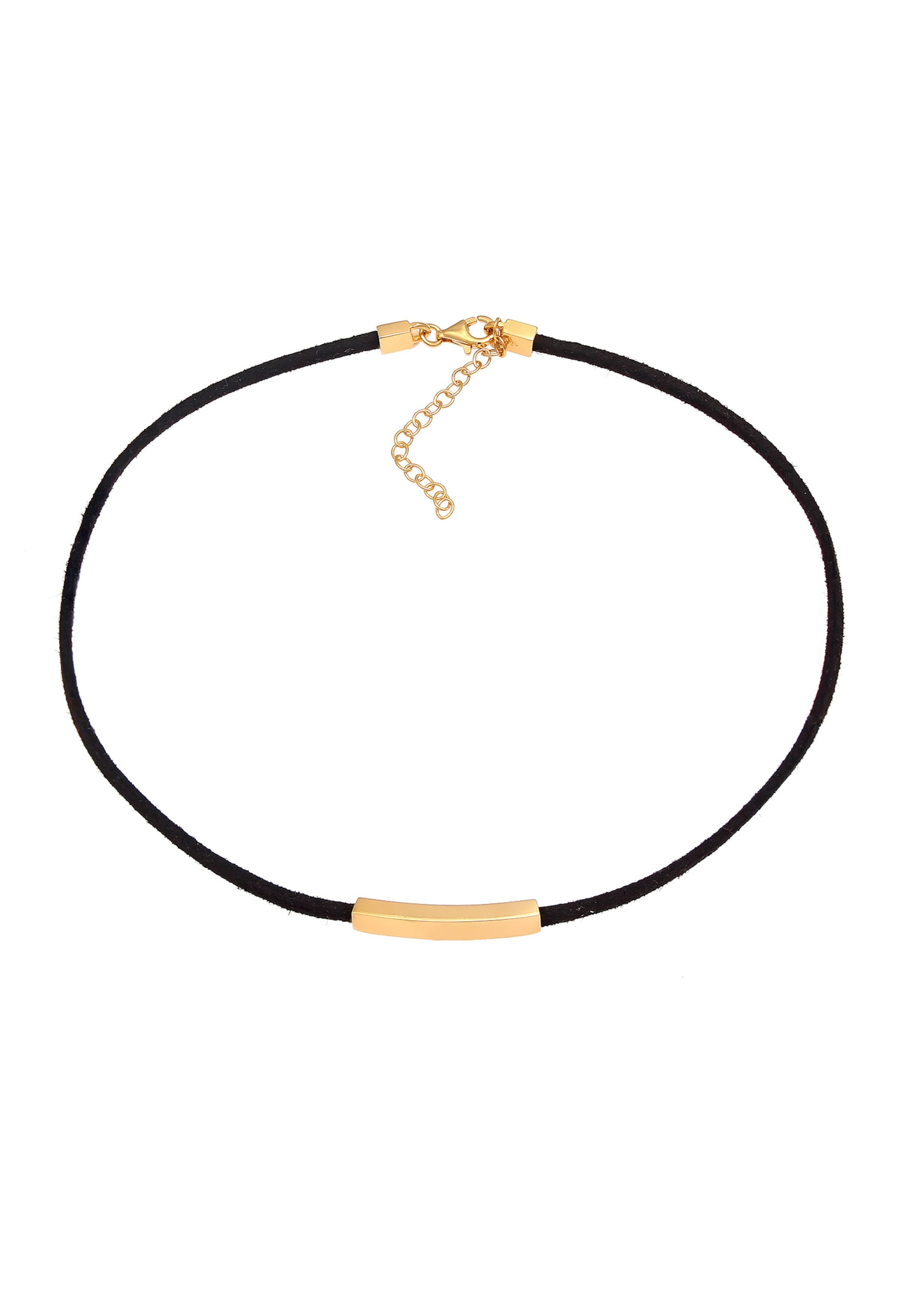 ELLI Kette in Schwarz: Vorderseite