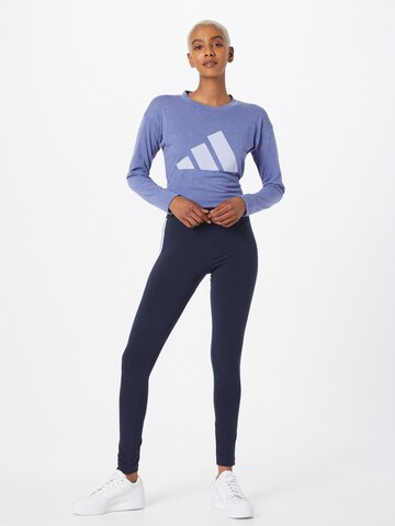 ADIDAS SPORTSWEAR Skinny Športové nohavice 'Essential' - Modrá