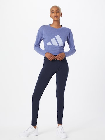 ADIDAS SPORTSWEAR Skinny Sporthose 'Essential' in Blau