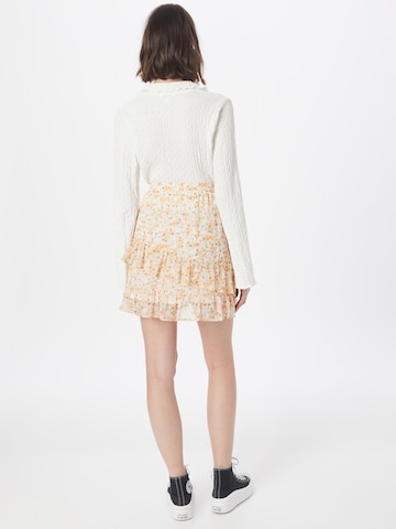 JDY - Falda 'MOON FRILL' en blanco