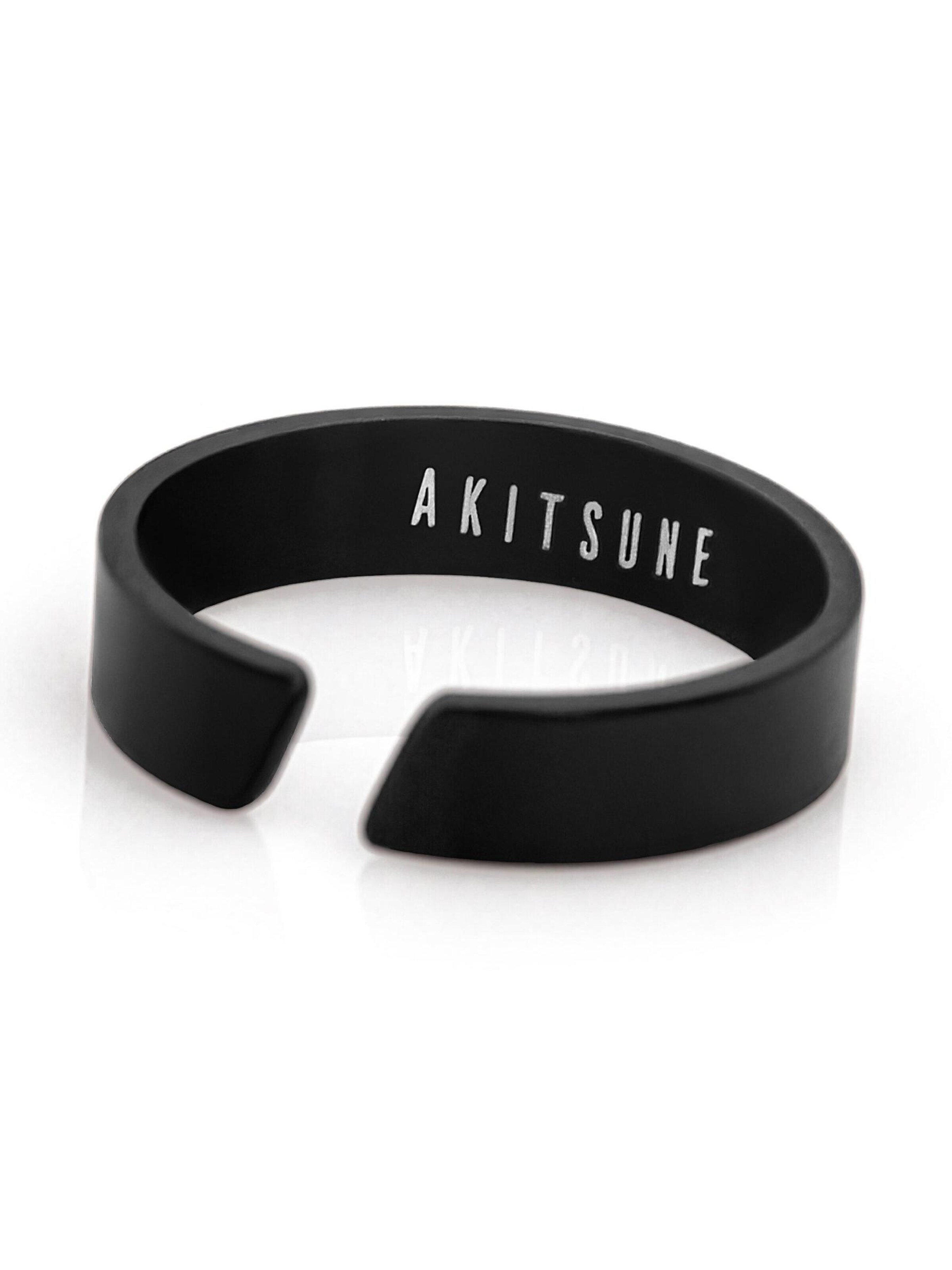 Akitsune Ring 'Liber' in Black