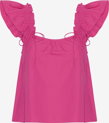 2NDDAY Bluse 'Cerise' in Pink: predná strana