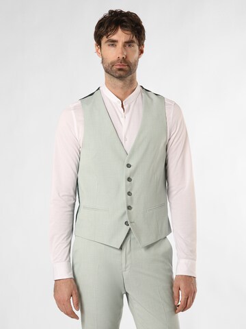 Finshley & Harding Slim fit Suit Vest ' Alameda ' in Green: front