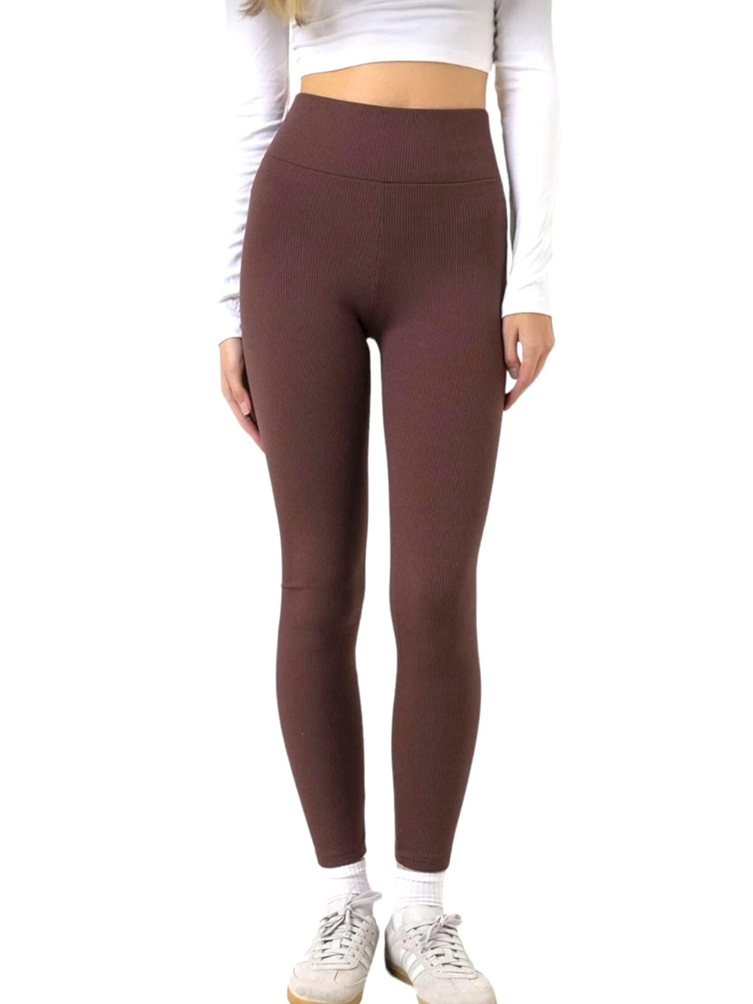 Skinny Leggings 'SOFTHEAT' fashionshowcase en marron