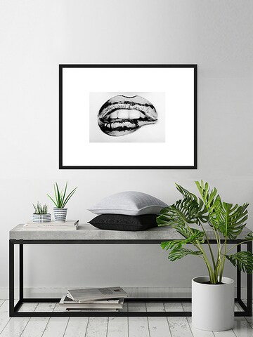 Liv Corday Wandschmuck  'Biting ' in Schwarz