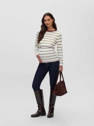 Pull-over MAMALICIOUS en blanc