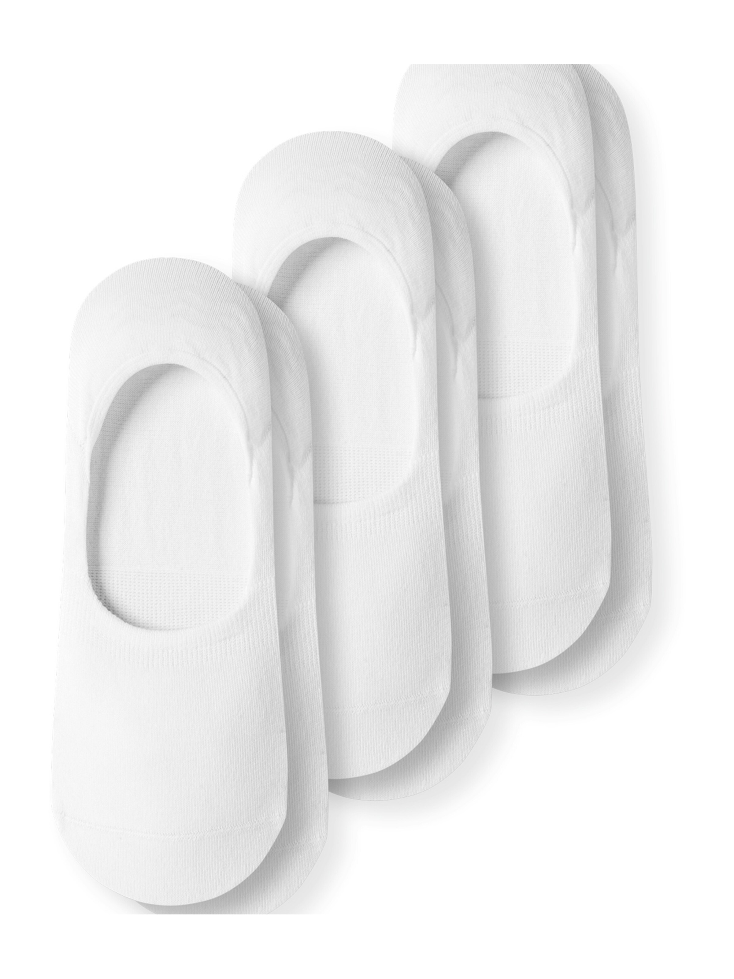 SCHIESSER Füßlinge ' In-Shoes Long Life Cool ' in Weiß