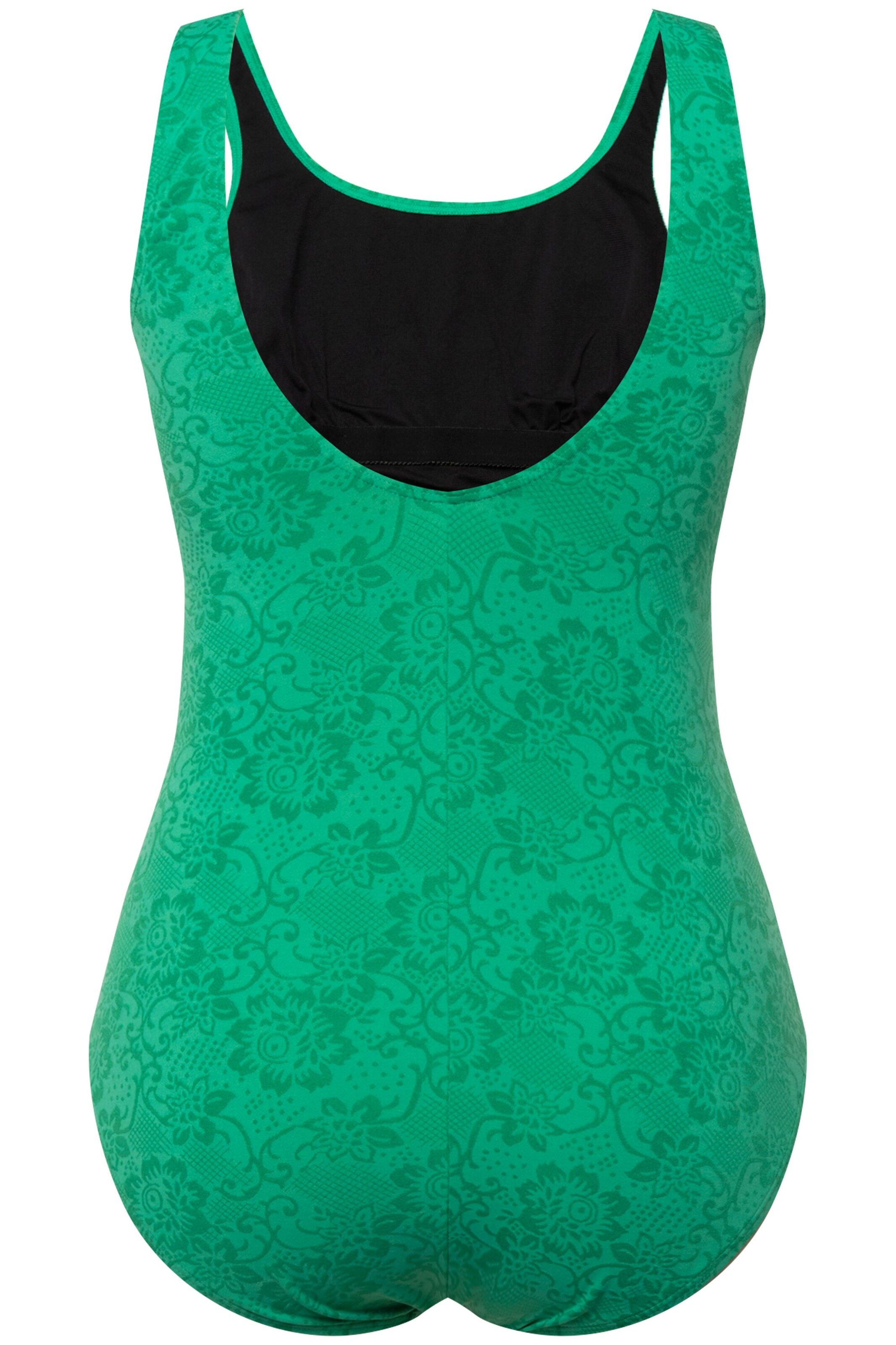 Ulla Popken T-Shirt Badeanzug in Grün