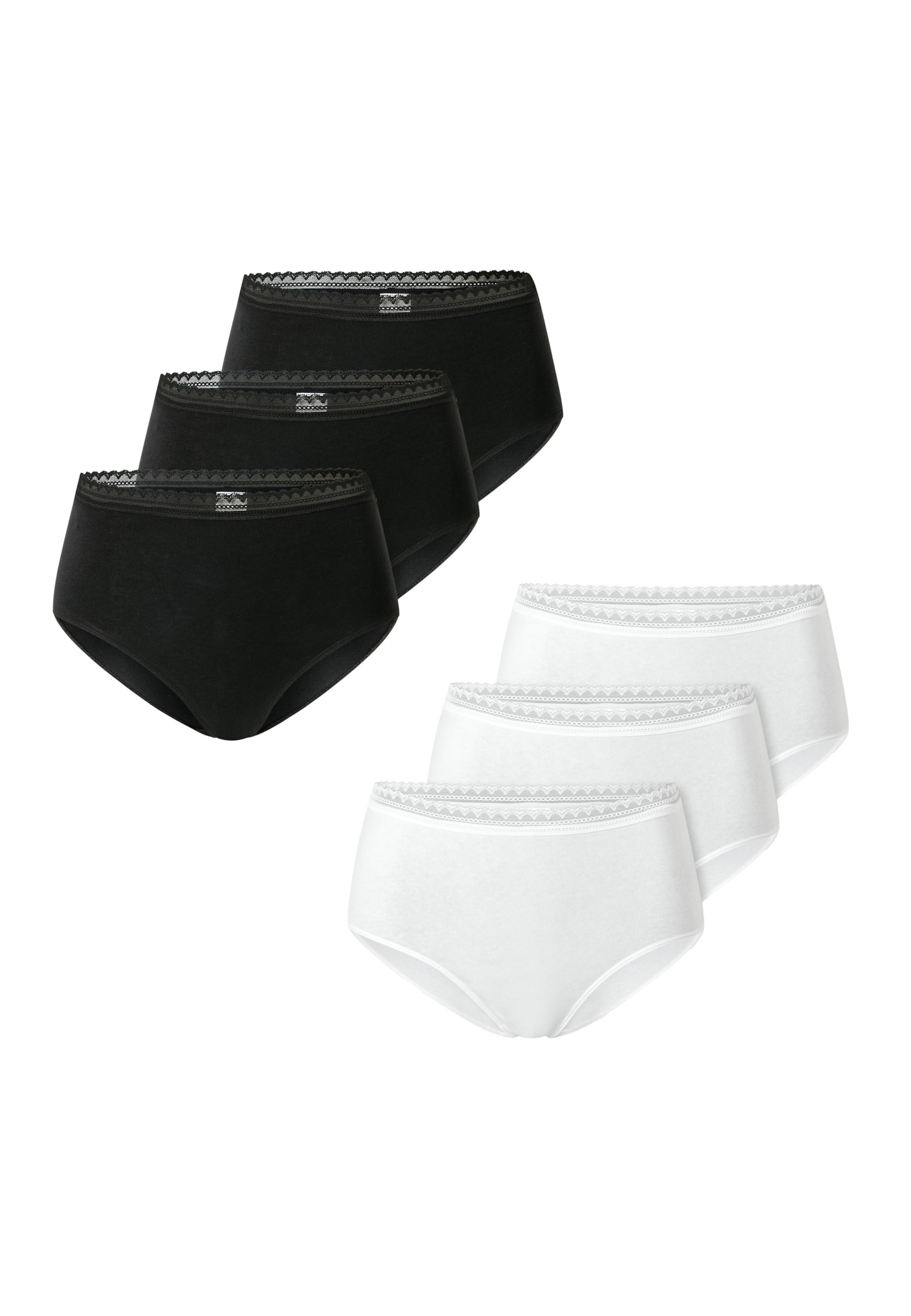 SCHIESSER Midislip ' Modern Multipacks ' in Schwarz: Vorderseite