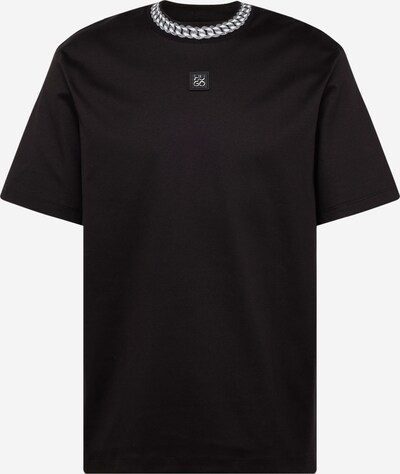 HUGO T-shirt 'Deternal' i grå / svart / vit, Produktvy
