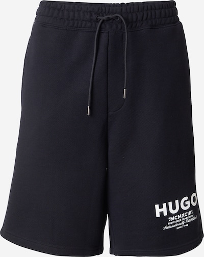 HUGO Pantalon 'Nomario' en noir / blanc, Vue avec produit