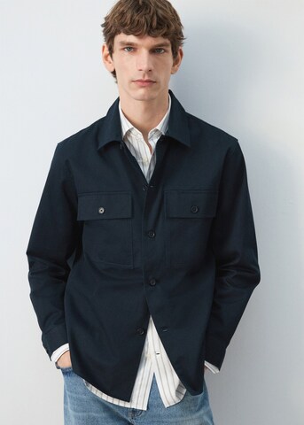 MANGO MAN Comfort Fit Hemd 'Roberto' in Blau