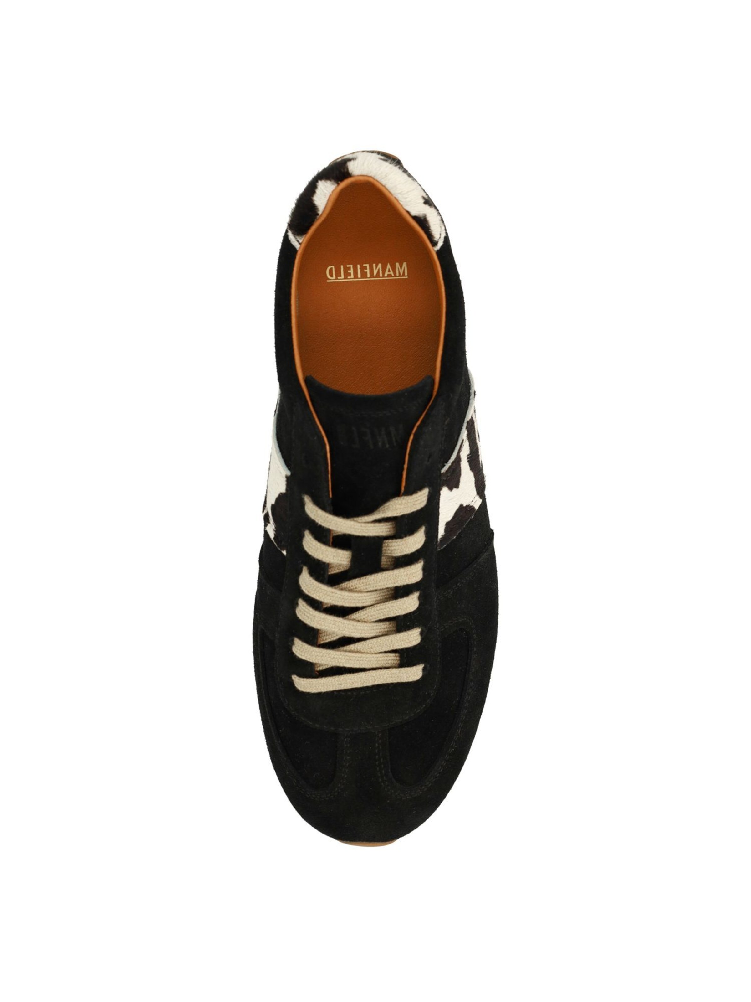 MANFIELD Sneakers laag in Zwart