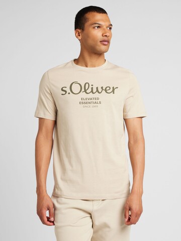 T-Shirt s.Oliver en beige : devant