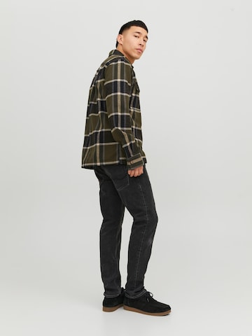žalia JACK & JONES Priglundantis modelis Marškiniai 'Darren'