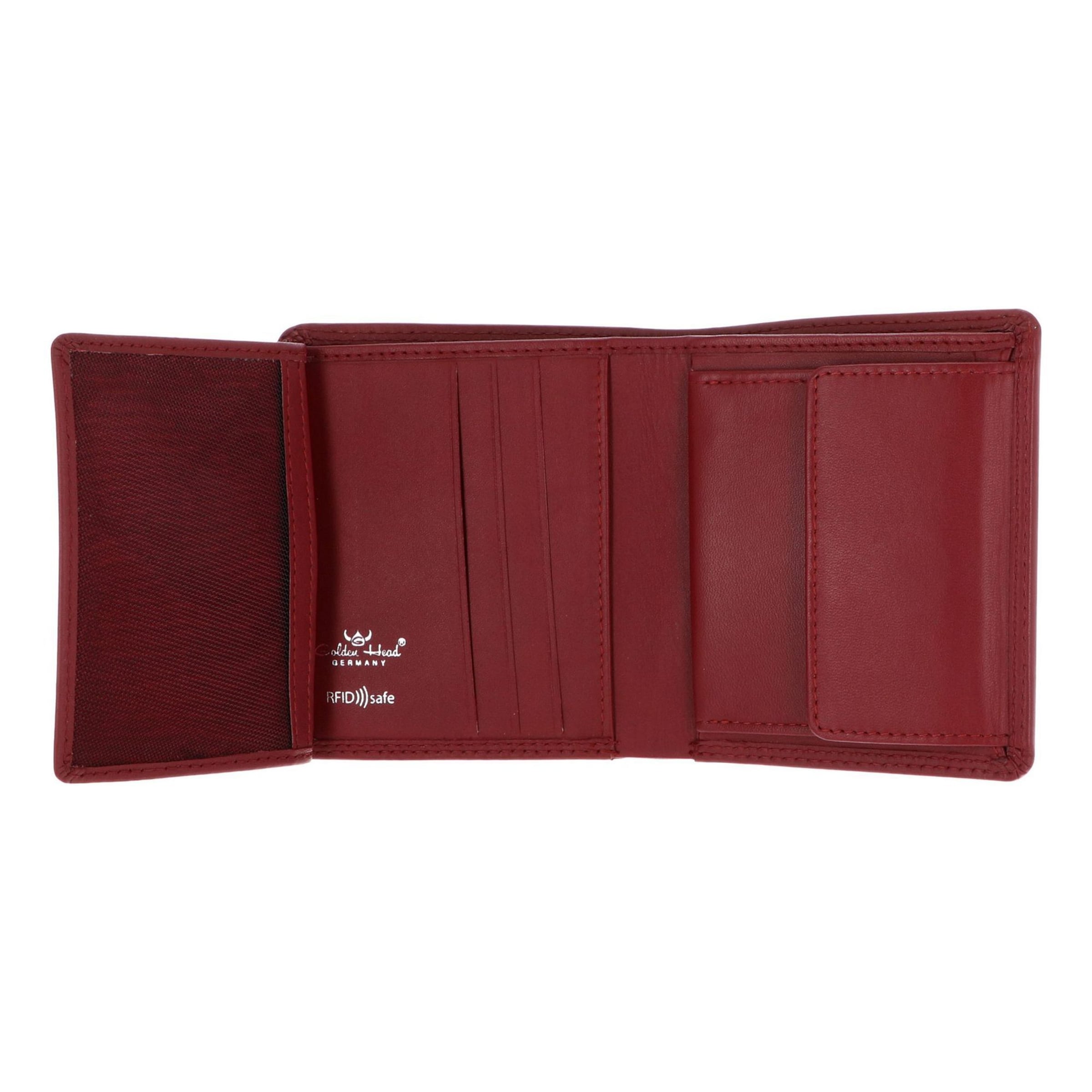 GOLDEN HEAD Wallet 'Polo' in Red
