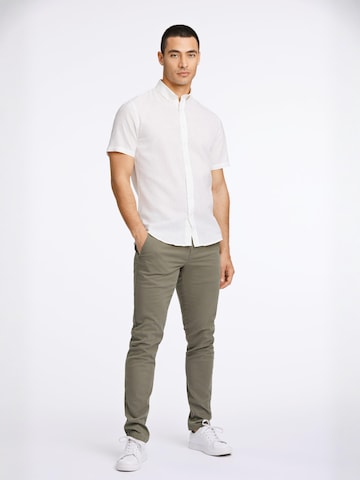 Coupe slim Pantalon chino Lindbergh en vert