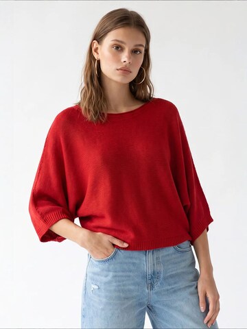 Pulover 'Pullover' de la MixRay pe roșu: față