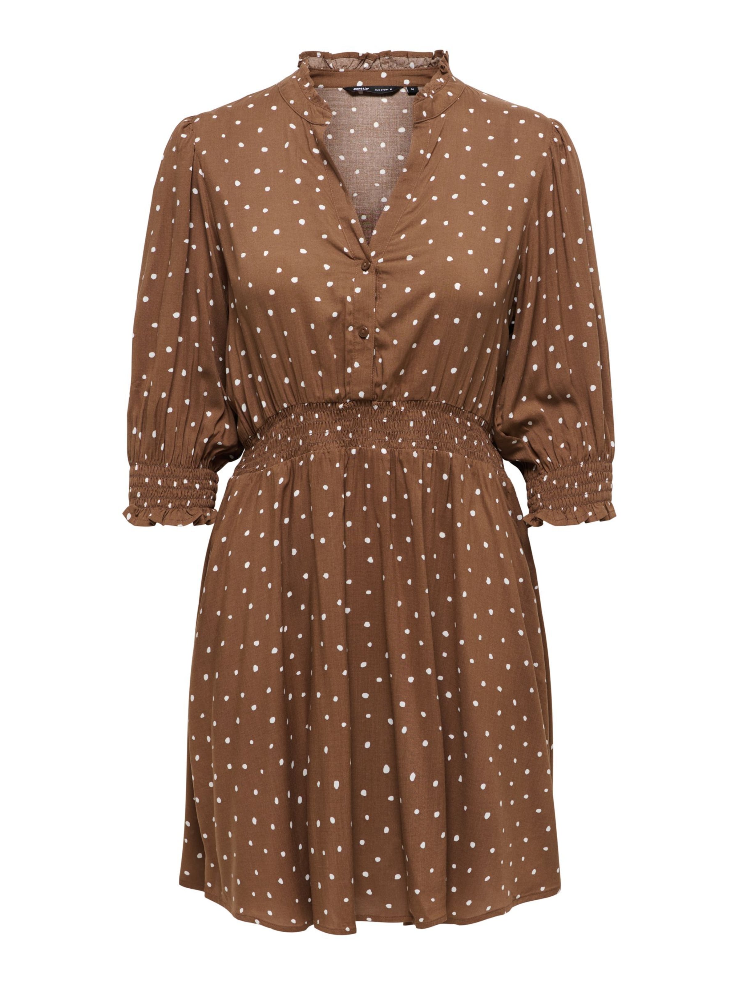 ONLY Shirt dress 'ONLRaya' in Brown: front