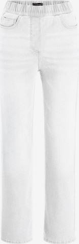 Loosefit Jean 'Vera' Goldner en blanc : devant
